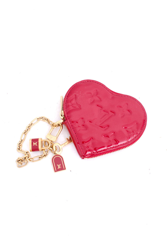 vuitton red heart shaped