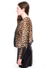 PONYHAIR LEOPARD PRINT JACKET WITH TAGS