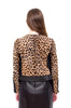 PONYHAIR LEOPARD PRINT JACKET WITH TAGS