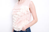 FRINGE KNIT TOP WITH TAGS