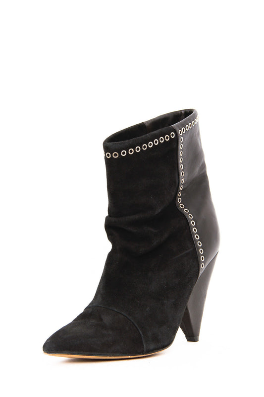 ISABEL MARANT BLACK ANKLE BOOTS