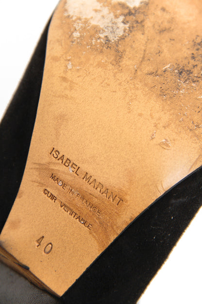 ISABEL MARANT BLACK ANKLE BOOTS