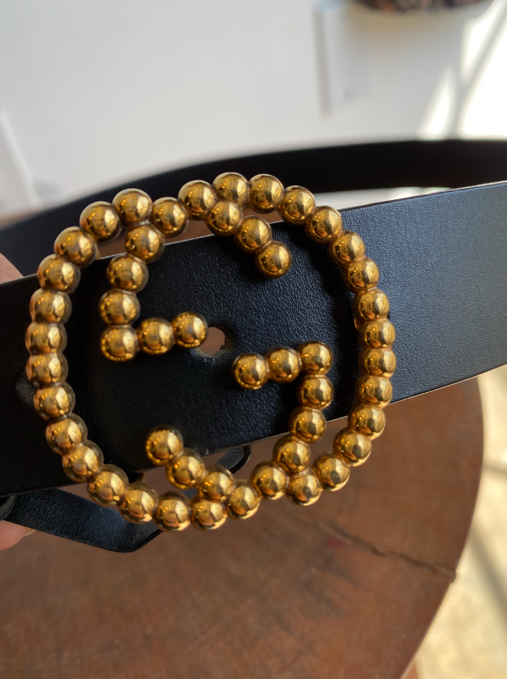 GG INTERLOCKING BEADED BELT