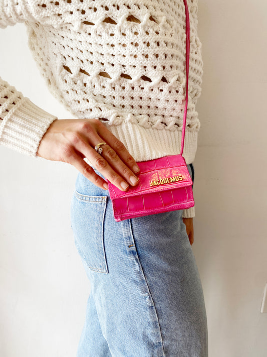 LE BELLO EMBOSSED MINI BAG