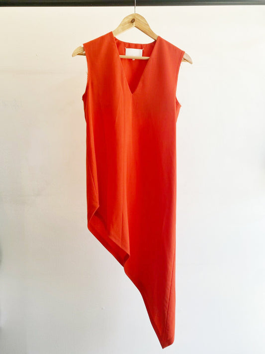 WHITE LABEL ASYMMETRIC TUNIC
