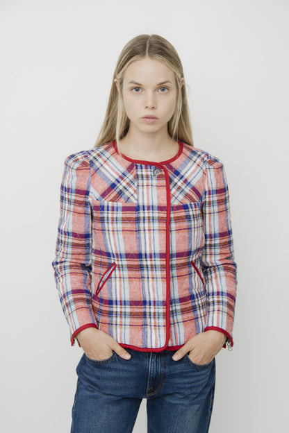 TEDDY PLAID JACKET