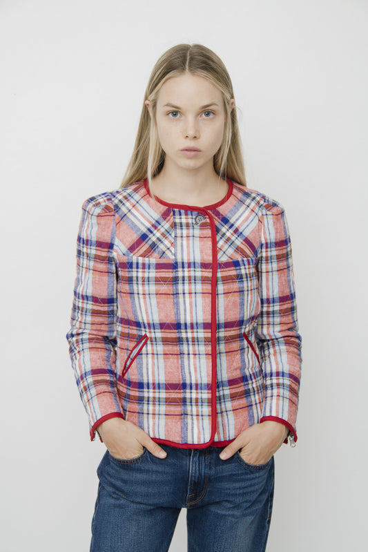 TEDDY PLAID JACKET