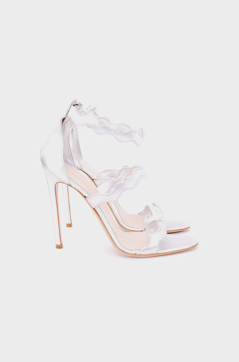 SILVER SCALLOPED WEDGES