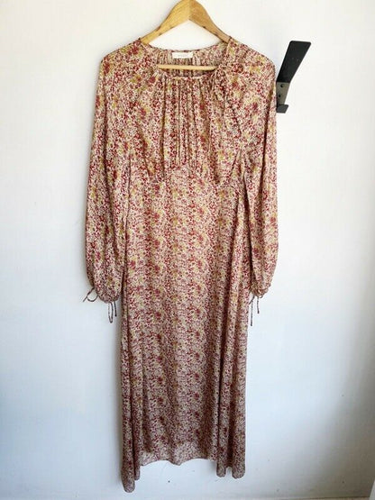 SILK FLORAL MAXI DRESS