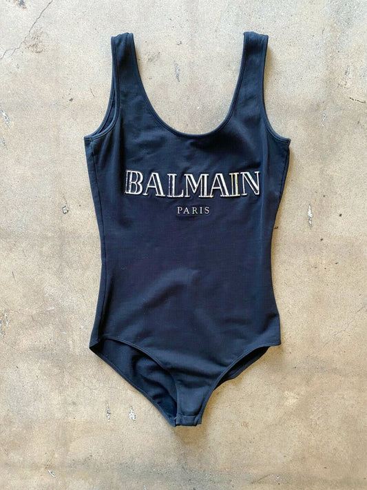 METALLIC LOGO BODYSUIT